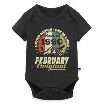 Février 1990 - Jubilé 1990 Millésime Février 1990 - Body à manches courtes Premium Bébé - noir - Devant