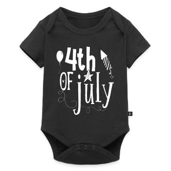 Independence Day USA America 4th July Gift - Baby Premium short-sleeve bodysuit - black - Front