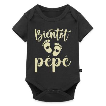 Bientôt pépé - Body à manches courtes Premium Bébé - noir - Devant