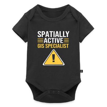 GIS Kartografie Kartograf Geography Geografie - Baby Premium Kurzarmbody - Schwarz - Vorne