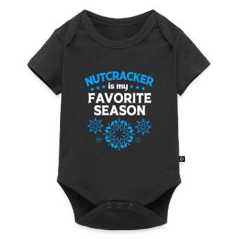 Weihnachten Nussknacker - Baby Premium Kurzarmbody - Schwarz - Vorne