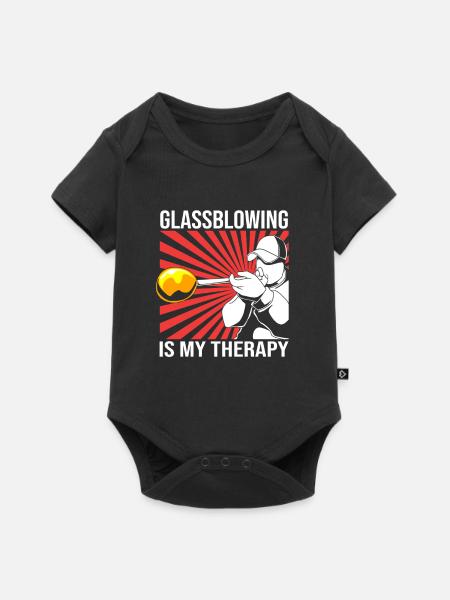 Glas Glasbläser - Baby Premium Kurzarmbody - Schwarz
