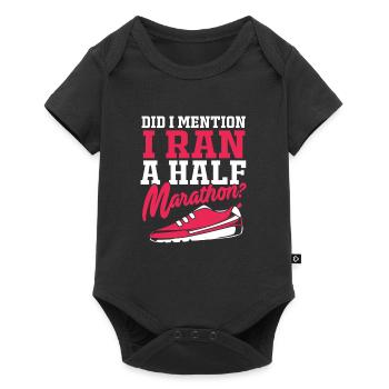 Marathon Runners Half Marathon Marathon - Baby Premium short-sleeve bodysuit - black - Front