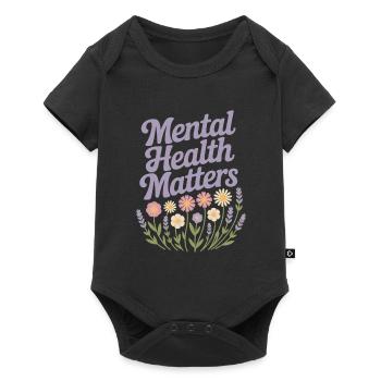 Mental Health matters - Baby Premium short-sleeve bodysuit - black - Front