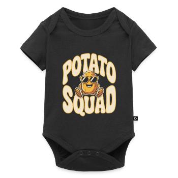 Escouade de la patate - Body à manches courtes Premium Bébé - noir - Devant