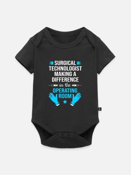 Chirurg Chirurgie CTA - Baby Premium Kurzarmbody - Schwarz