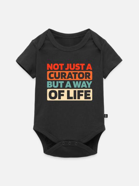 Kurator - Baby Premium Kurzarmbody - Schwarz
