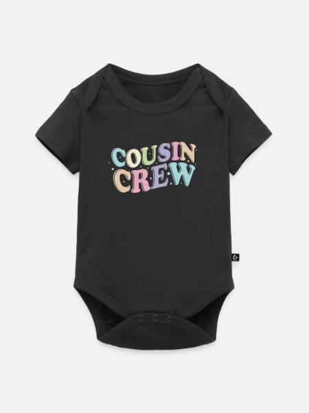 Cousin Crew - Baby Premium Kurzarmbody - Schwarz