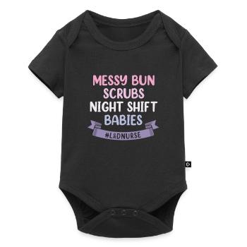 Sage-femme Accouchement - Body à manches courtes Premium Bébé - noir - Devant