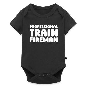 Formation des pompiers - Body à manches courtes Premium Bébé - noir - Devant