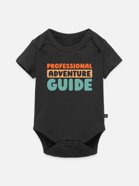Reiseleiter - Baby Premium Kurzarmbody - Schwarz