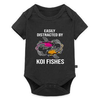Koi Fish Koi Carpe Koi Koi Koi Koi Koi Koi - Body à manches courtes Premium Bébé - noir - Devant