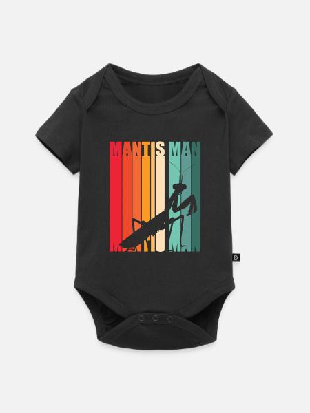 Mantis Gottesanbeter Gottesanbeterin - Baby Premium Kurzarmbody - Schwarz