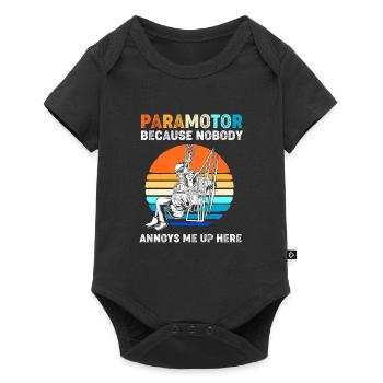 Parapente, parapente, parapente - Body à manches courtes Premium Bébé - noir - Devant