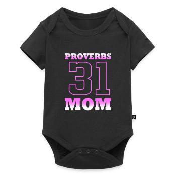 Kapitel 31 Bibel Spruch Jesus Christ Bibelvers - Baby Premium Kurzarmbody - Schwarz - Vorne