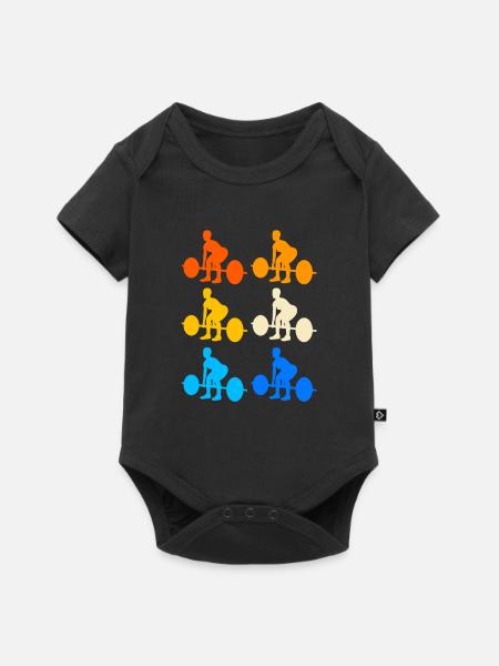 Deadlift - Baby Premium Kurzarmbody - Schwarz