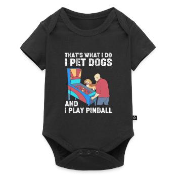 Flipper Pinball - Baby Premium short-sleeve bodysuit - black - Front