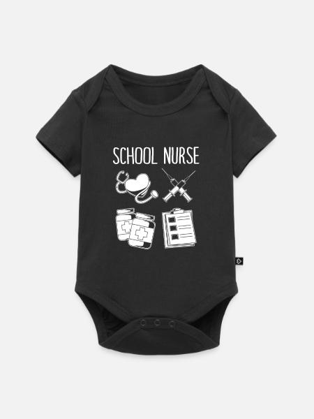 Krankenschwester Schule - Baby Premium Kurzarmbody - Schwarz