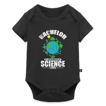 Bachelor of Environmental Science Umweltschutz - Baby Premium Kurzarmbody - Schwarz - Vorne