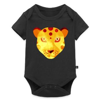 leopard - Baby Premium short-sleeve bodysuit - black - Front