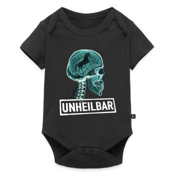 REITEN PFERDE UNHEILBAR RÖNTGEN LUSTIG GESCHENK - Baby Premium Kurzarmbody - Schwarz - Vorne