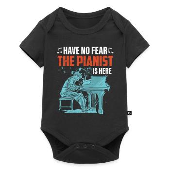 Piano Pianist Cadeau - Body à manches courtes Premium Bébé - noir - Devant