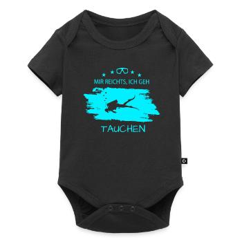 Tauchen Mir reichts, ich geh tauchen - Baby Premium Kurzarmbody - Schwarz - Vorne