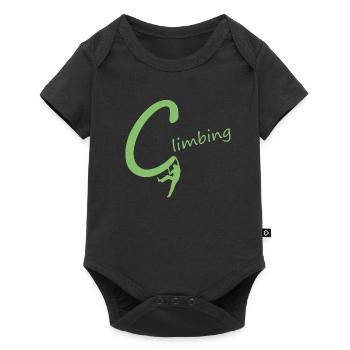 climbing Klettersport Geschenk - Baby Premium Kurzarmbody - Schwarz - Vorne