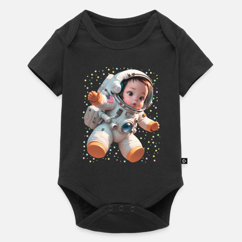 Bébé astronaute Babynaut - Body à manches courtes Premium Bébé - noir