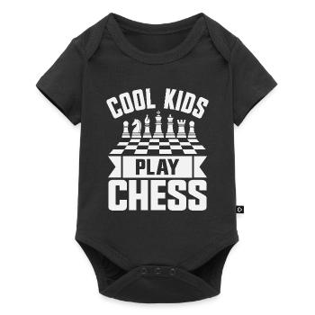 Chess Player Cool Kids Play Chess - Baby Premium short-sleeve bodysuit - black - Front