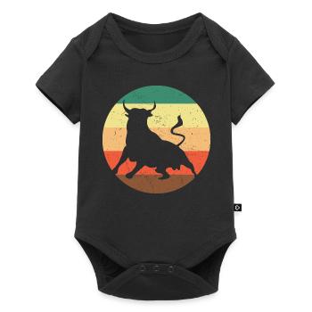 Taureau Sud-Américain Retro - Body à manches courtes Premium Bébé - noir - Devant