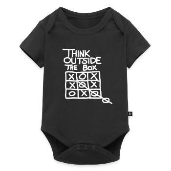Penser en dehors de la boîte - Body à manches courtes Premium Bébé - noir - Devant