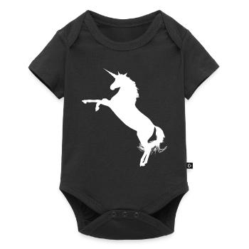 Simple unicorn gift idea - Baby Premium short-sleeve bodysuit - black - Front