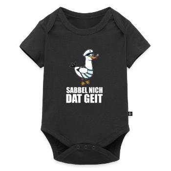 Sabbel nich Möwe Hambourg Brême Nord de l'Allemagne du Nord - Body à manches courtes Premium Bébé - noir - Devant