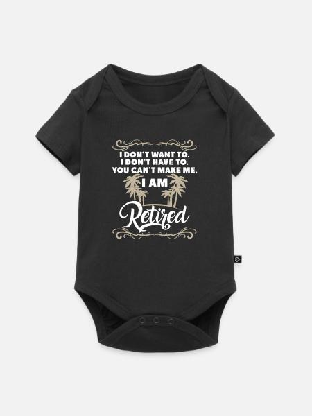 Finally a pension - Baby Premium short-sleeve bodysuit - black
