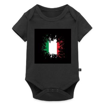 Italy mask Italy black mask mask Italy flag - Baby Premium short-sleeve bodysuit - black - Front