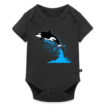 Orca, killer whale, killer whale, killer whale, sea - Baby Premium short-sleeve bodysuit - black - Front