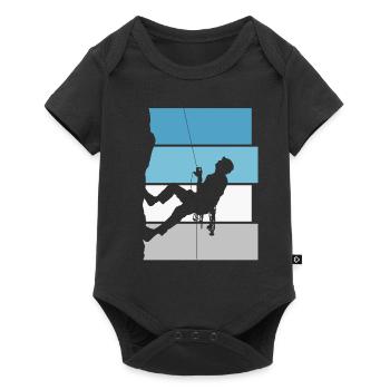 Bouldering Mountaineering Mountain Climbing Retro Gift - Baby Premium short-sleeve bodysuit - black - Front