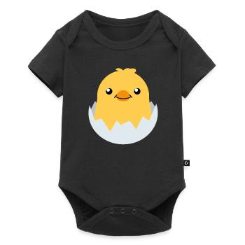 Pieux Küken De Pâques Canard Poulet Poulet Oeuf oeuf de Pâques - Body à manches courtes Premium Bébé - noir - Devant