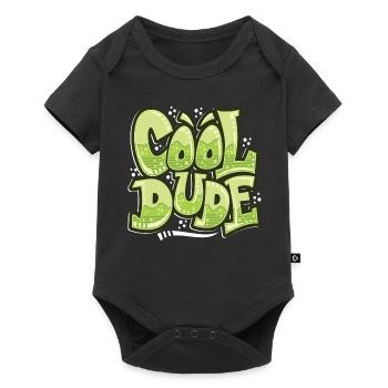 cool dude - Baby Premium short-sleeve bodysuit - black - Front
