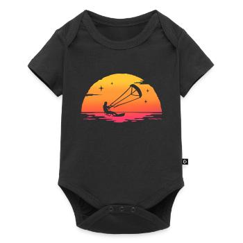 sunrise kitesurfing kitesurfeur - Body à manches courtes Premium Bébé - noir - Devant