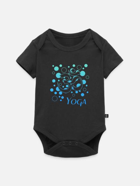 Yoga Yogi - Baby Premium Kurzarmbody - Schwarz