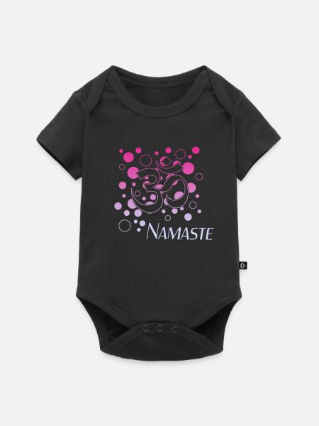 Namaste - Baby Premium Kurzarmbody - Schwarz