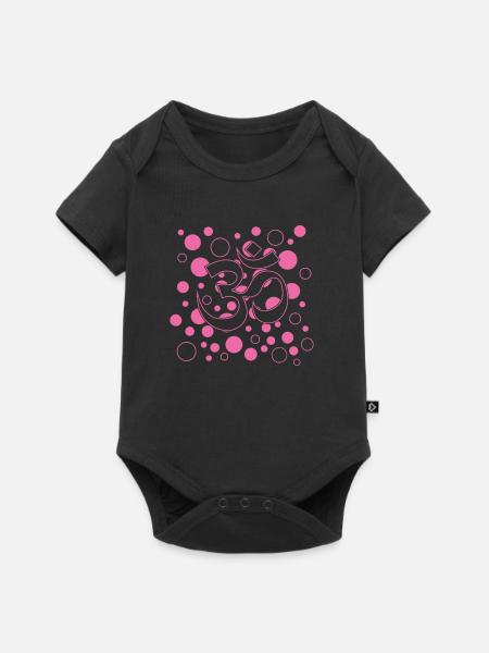 Yoga Namaste - Baby Premium Kurzarmbody - Schwarz