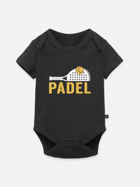 Padel - Baby Premium Kurzarmbody - Schwarz