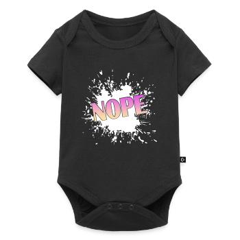 Nope - Baby Premium Kurzarmbody - Schwarz - Vorne