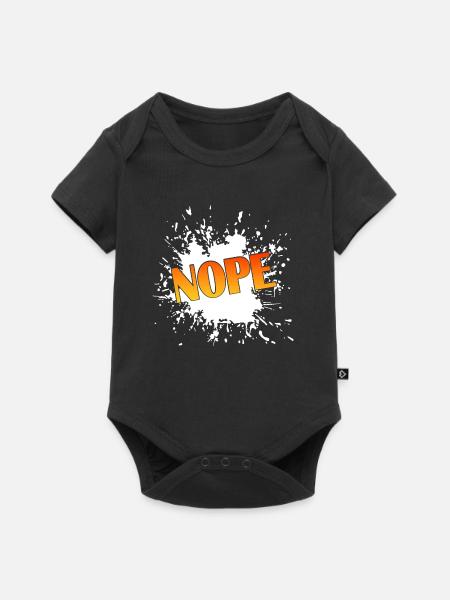 Nope - Baby Premium Kurzarmbody - Schwarz
