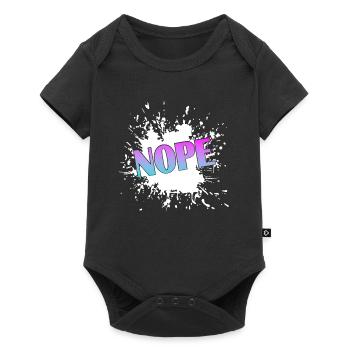 Nope - Baby Premium Kurzarmbody - Schwarz - Vorne