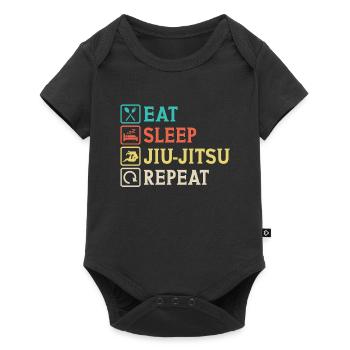 Eat Sleep Jiu-Jitsu Repeat Jiu jitsu - Body à manches courtes Premium Bébé - noir - Devant