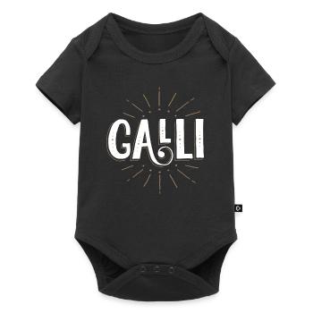 GALLI | Halli Galli | Party Duo | Partnerlook - Baby Premium Kurzarmbody - Schwarz - Vorne